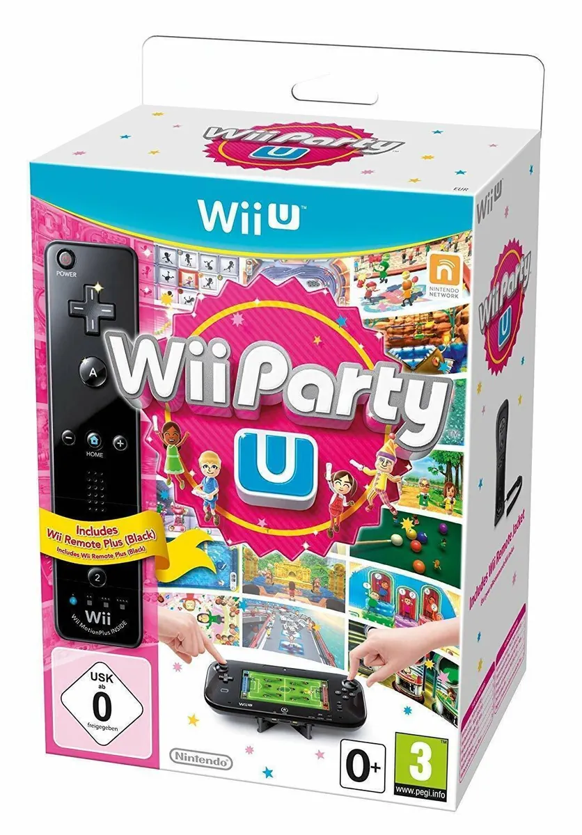 Wii Party U in OVP + Remote Motion Plus (schwarz)