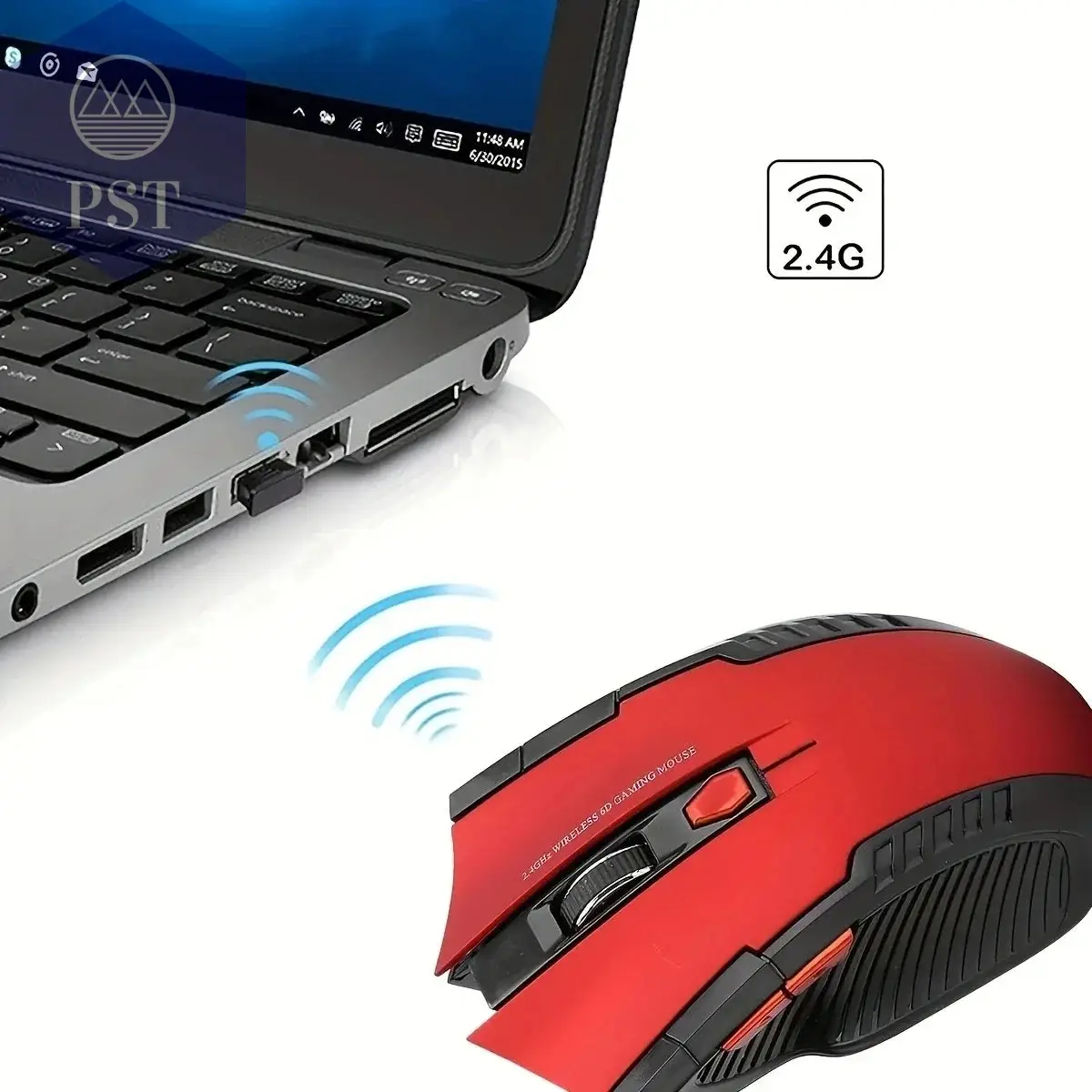 Wireless Mouse USB Computer Mouse 2.4G Portable Mobile Optical Office Mouse Adjustable DPI Levels for Notebook PC Laptop MacBook