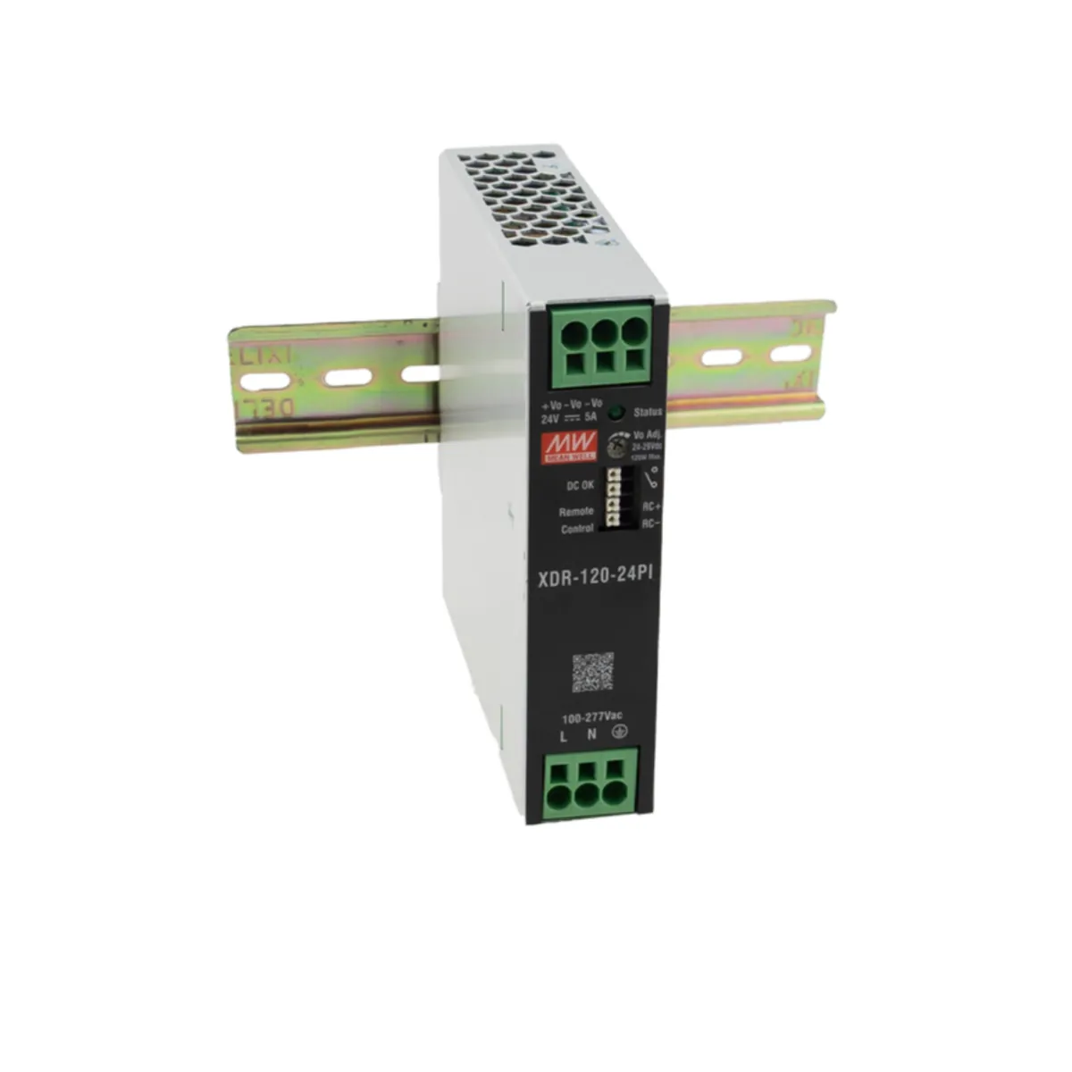 MeanWell XDR-120-24PI (120W/24V) AC/DC Industrienetzteil Hutschiene