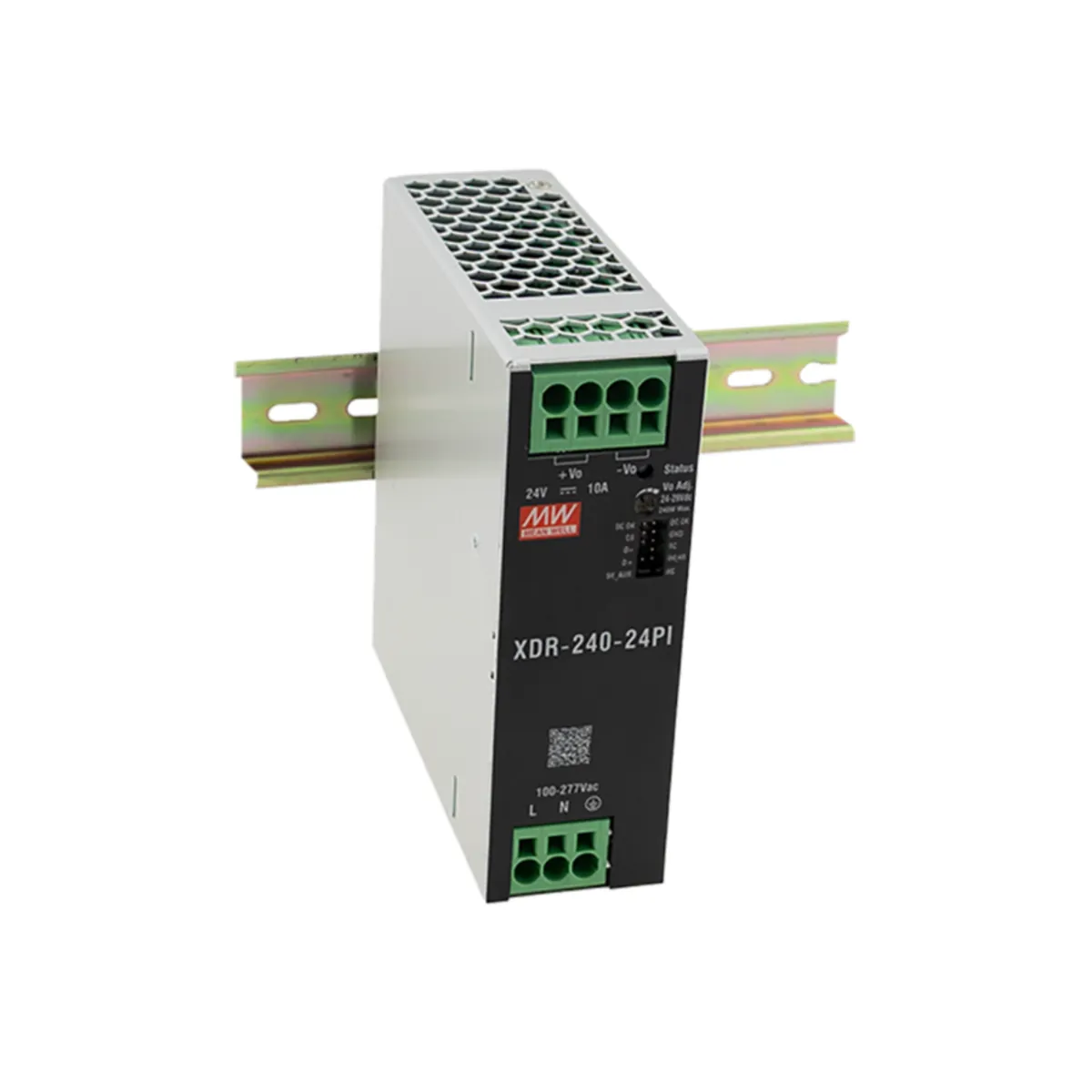 MeanWell XDR-240-24PI (240W/24V) AC/DC Industrienetzteil Hutschiene MOD-Bus
