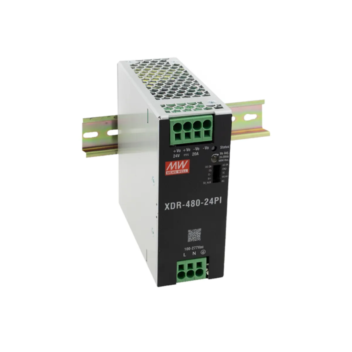 MeanWell XDR-480-24PI (480W/24V) AC/DC Industrienetzteil Hutschiene MOD-Bus