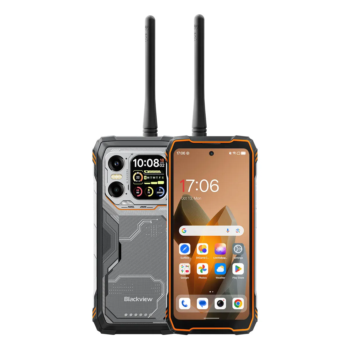 Blackview XPLORE 1 Walkie Talkie – Outdoor Handy 5G, 6,78 Zoll + 2,01" Zweitdisplay, 20000mAh