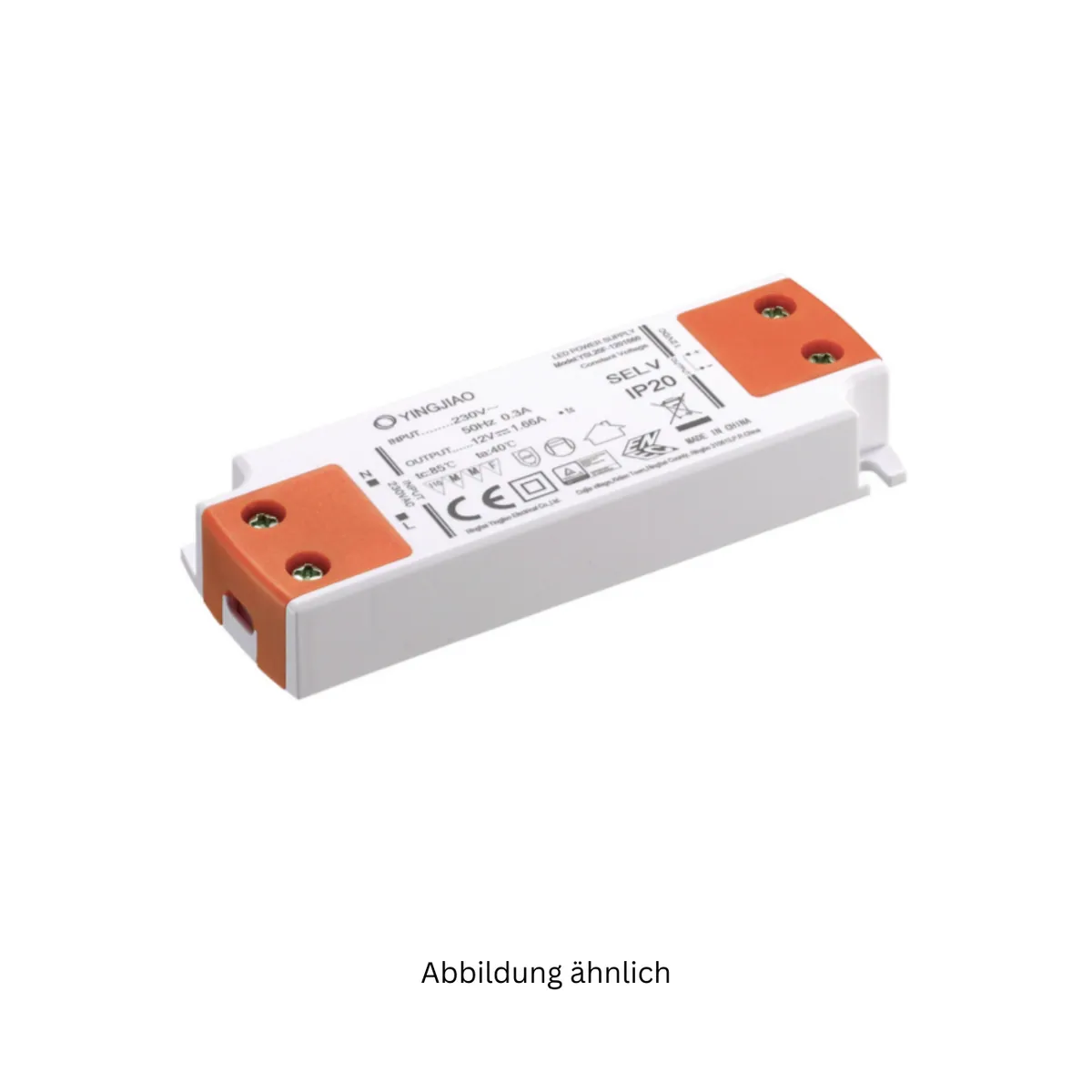 Yingjiao YSL20F-1201670 (20W/12V/1,67A) AC/DC-LED-Netzteil IP20 (nicht dimmbar)