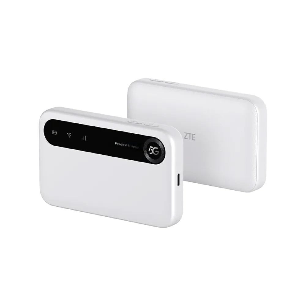ZTE U50 Mobiler 5G WiFi Hotspot mit SIM-Steckplatz bis zu 32 Geräte - Weiß