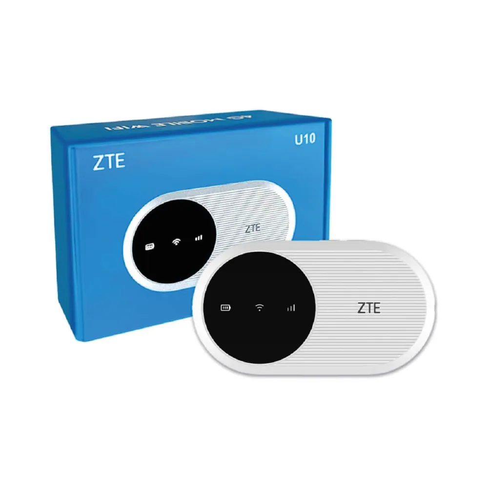 ZTE U10 Mobiler Router Hotspot 4G WiFi CAT4 287Mbps für bis zu 32 Geräte weiss