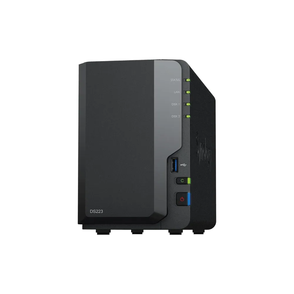 Synology DS223 NAS Server System 2bay Diskstation 4TB/6TB/8TB/12TB/16TB vorinst.