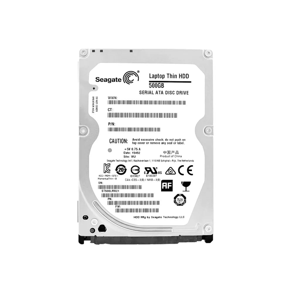 Seagate Laptop Thin 500GB Interne Festplatte ST500LM021 2,5 Zoll HDD SATA 6Gb/s