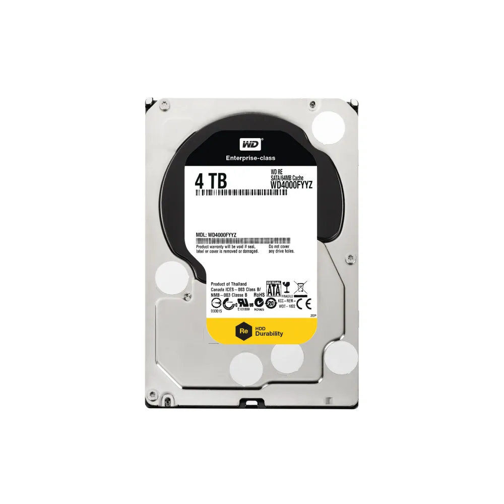 Western Digital WD RE 4TB Interne Festplatte WD4000FYYZ 3,5 Zoll HDD SATA3 64MB