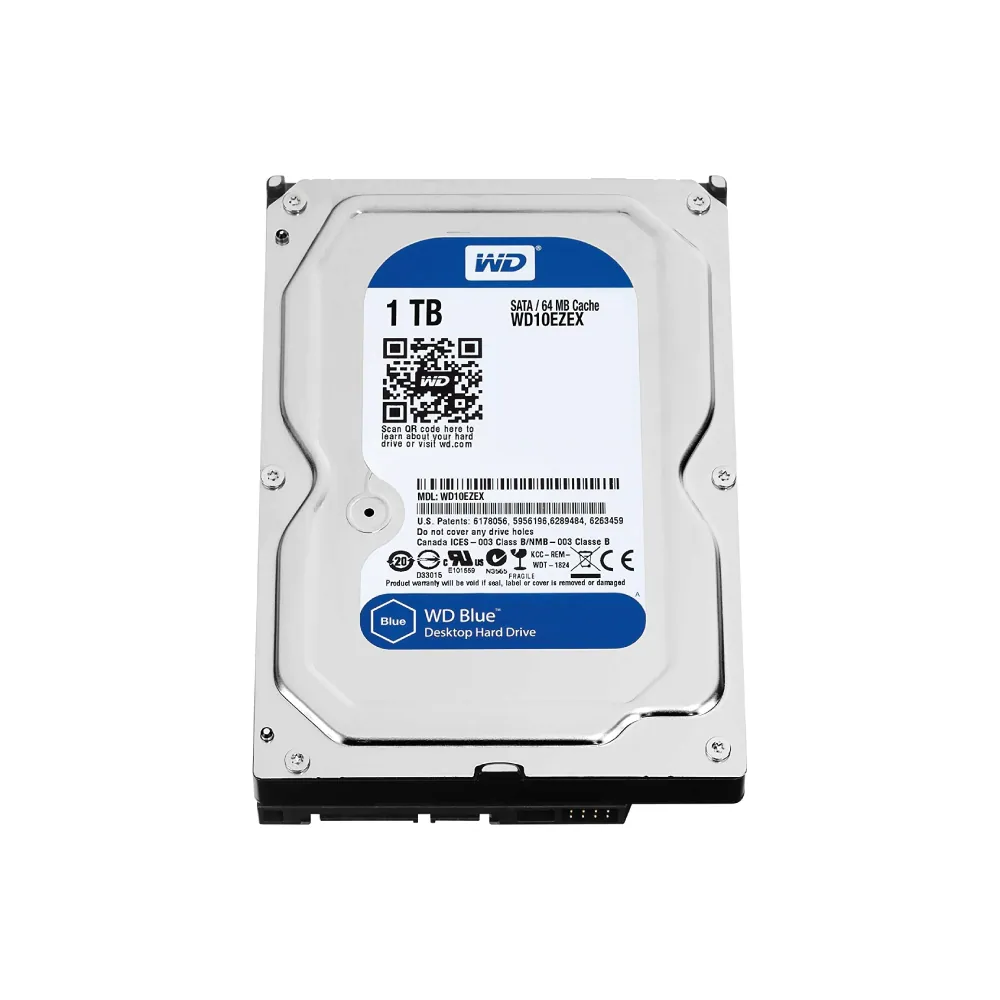 Western Digital Blue 1TB Interne Festplatte WD10EZEX 3,5 Zoll HDD SATA3 7200RPM
