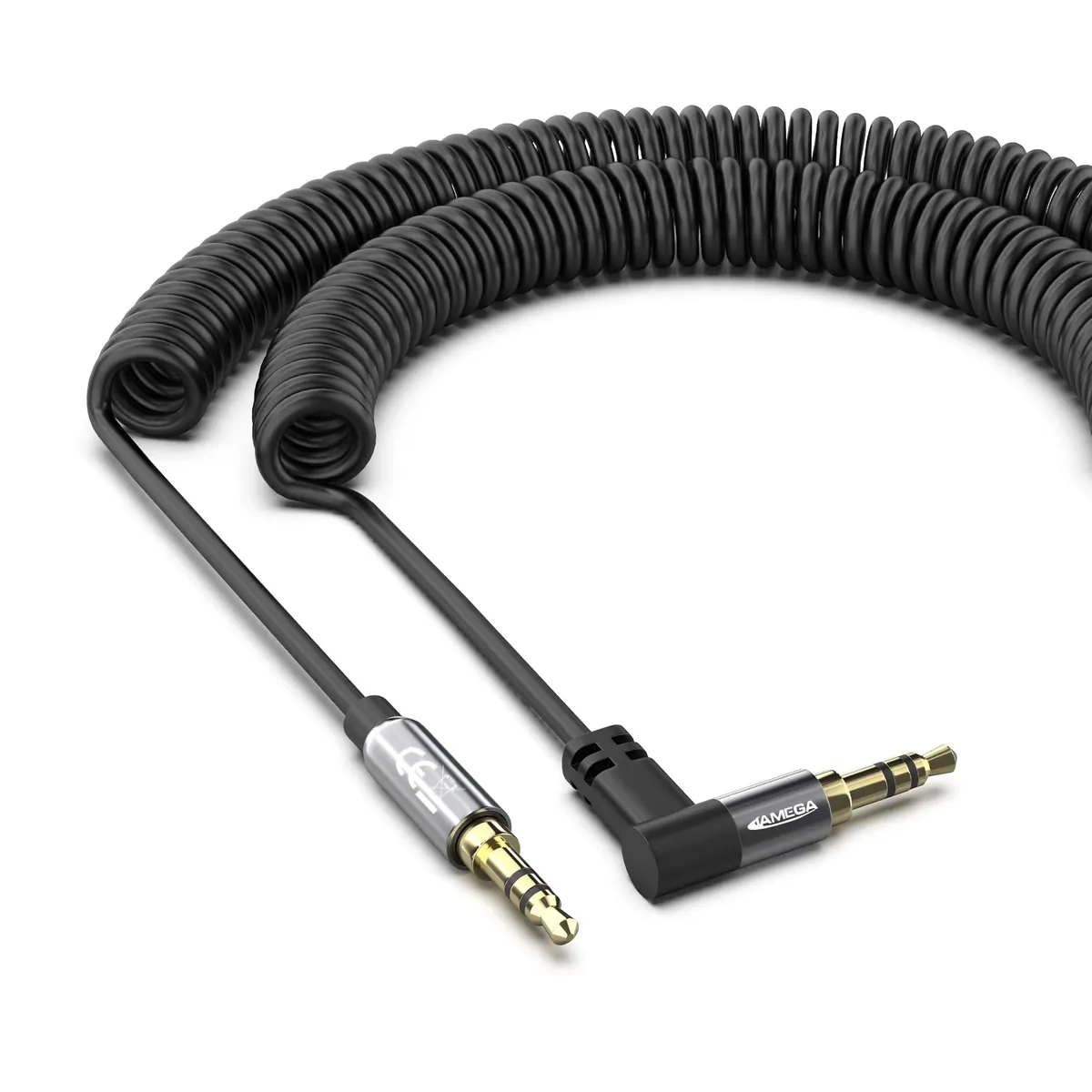 Aux Cabel 3.5mm angled with spring - Variation