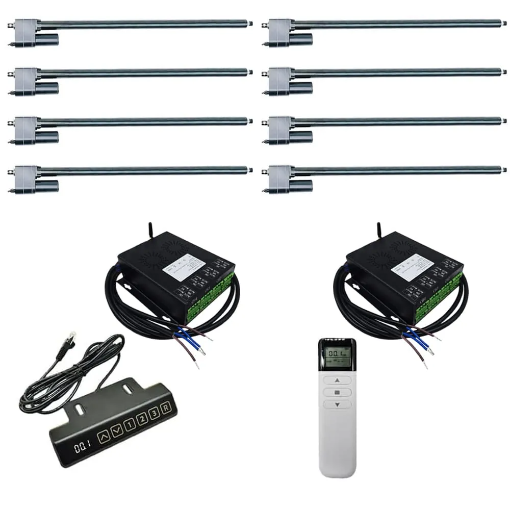 Acht 700MM-1000MM 5000N Schwerlast Elektrischer Linearantriebe Synchronsteuerungskit (Modell 0043108-2)