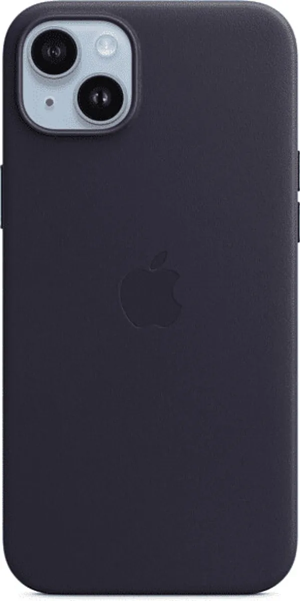 Apple OEM Leder Case iPhone 14 Plus MPPC3ZM/A A2907 Ink Tinte Blau Cover Hülle