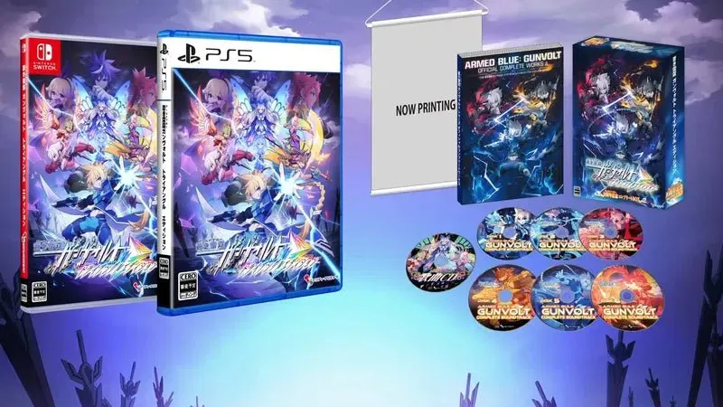 Azure Striker Gunvolt Trilogy Enhanced [10th Anniversary Complete Box] (Limited Edition) - Nintendo Switch