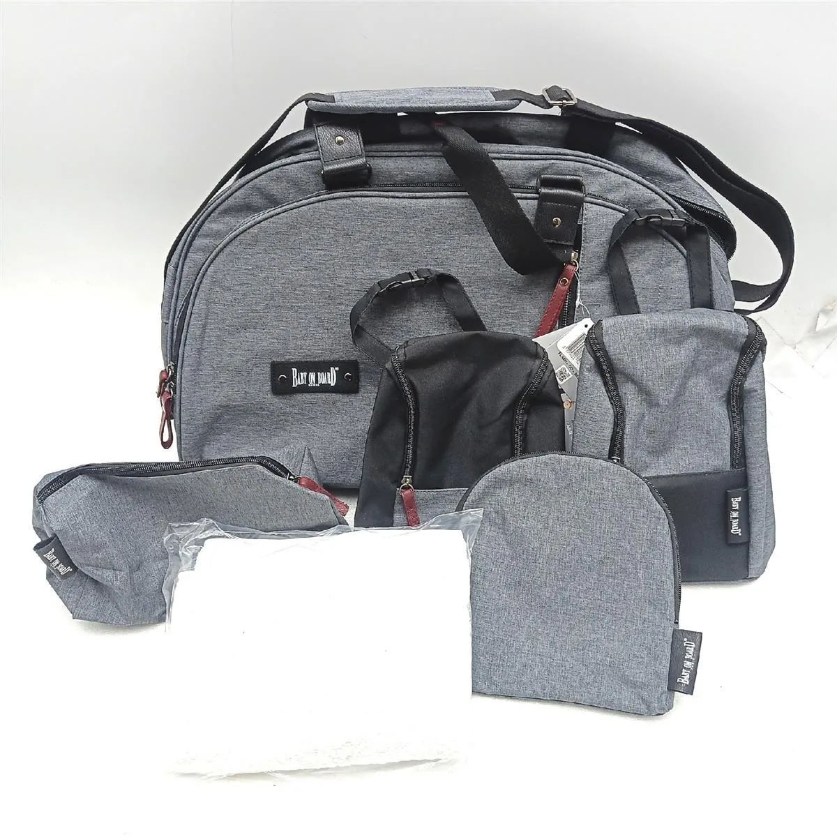 Baby on Board Wickeltasche Babybedarf Week End Team Smoke Organizer praktisch Zwillingsbeutel inklusive