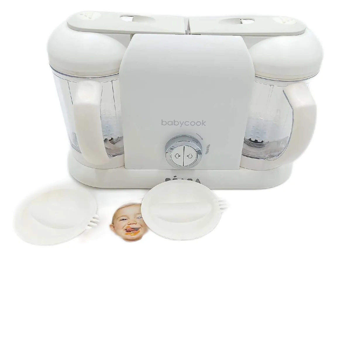 BÉABA Babynahrungszubereiter Dampfgarer Babycook Duo Schonendes Damp