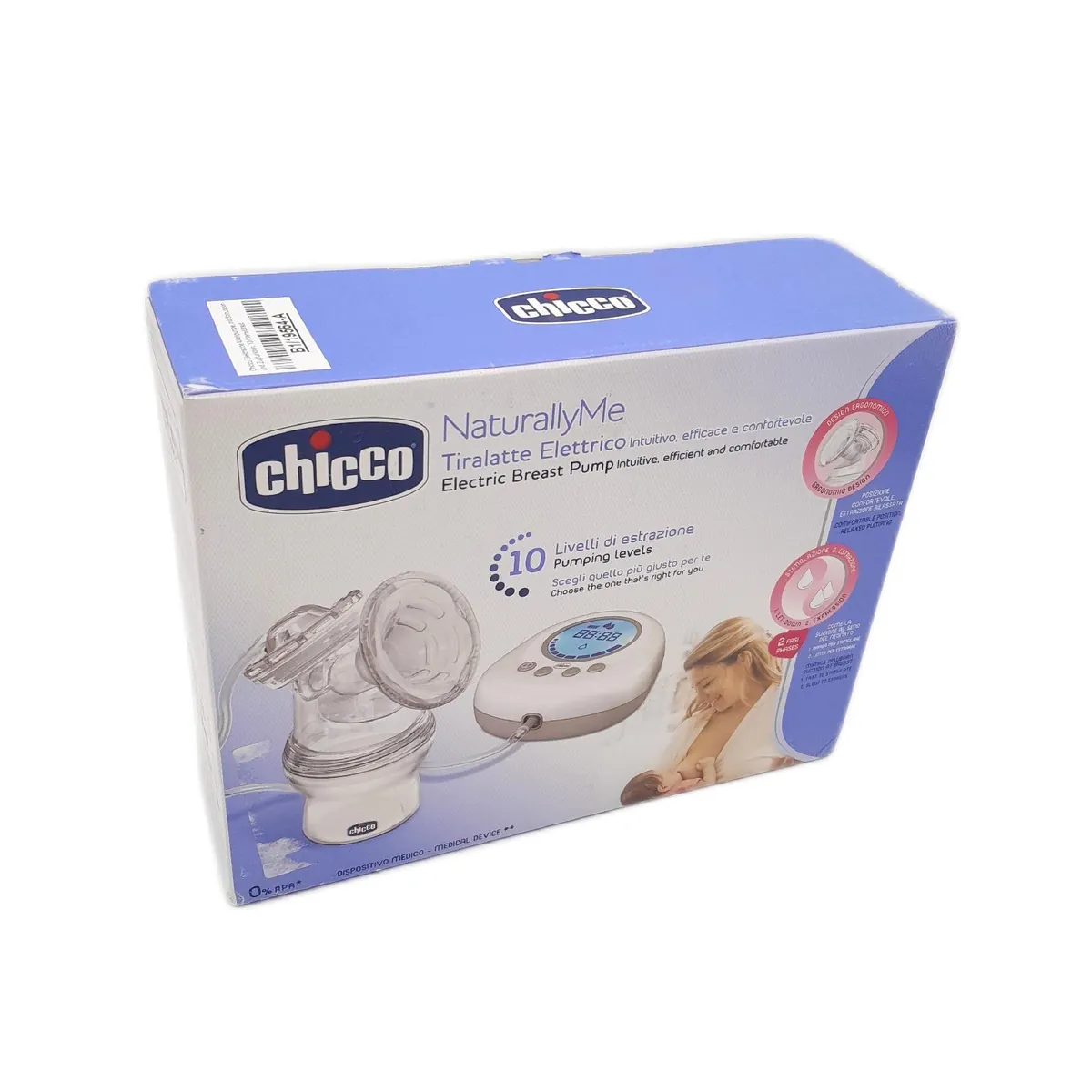 Chicco Milchpumpe Babyzubehör Naturally Me 10 Intensitätsstufen Ergonomisch