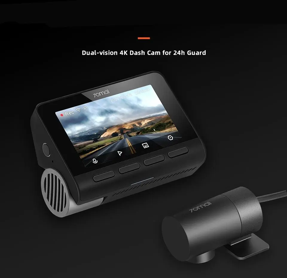 Dual Lens 4K Dashcam GPS Parking Monitor ADAS