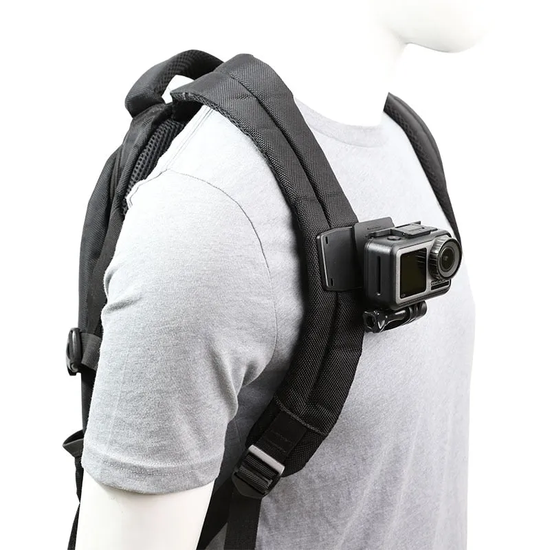 Backpack Strap Mount Quick Clip Mount for DJI OSMO ACTION 3 2 Gopro Hero 11/10/9/8/7/6/5/4 SJCAM EKEN Insta360 Camera Accesories