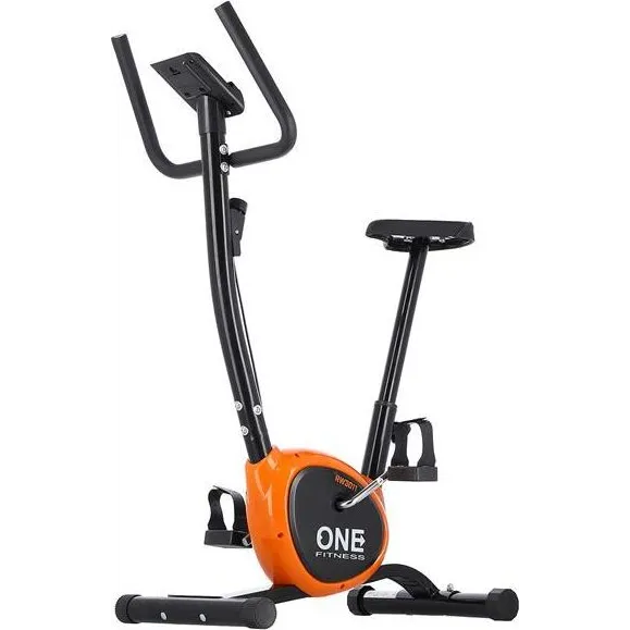 ONE Fitness RW3011 Ergometer – Schwarz-Orange | Riemenbremse | 100 kg
