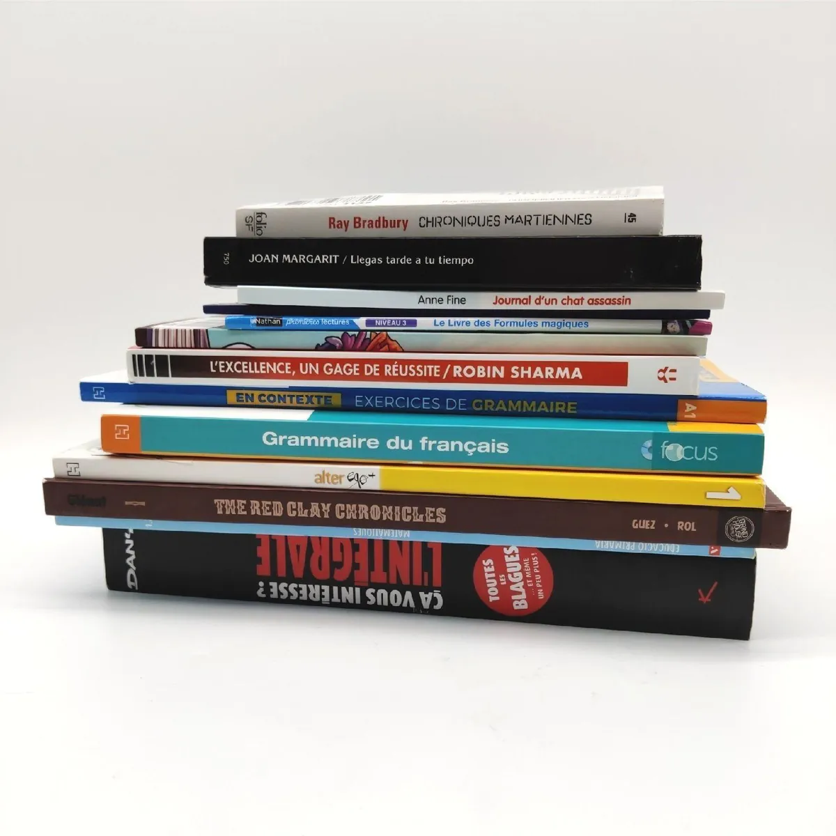 Roman Buchpaket Bücher Lesestoff Französisch unsortiert gemischte Genres Bulk Kundenretour