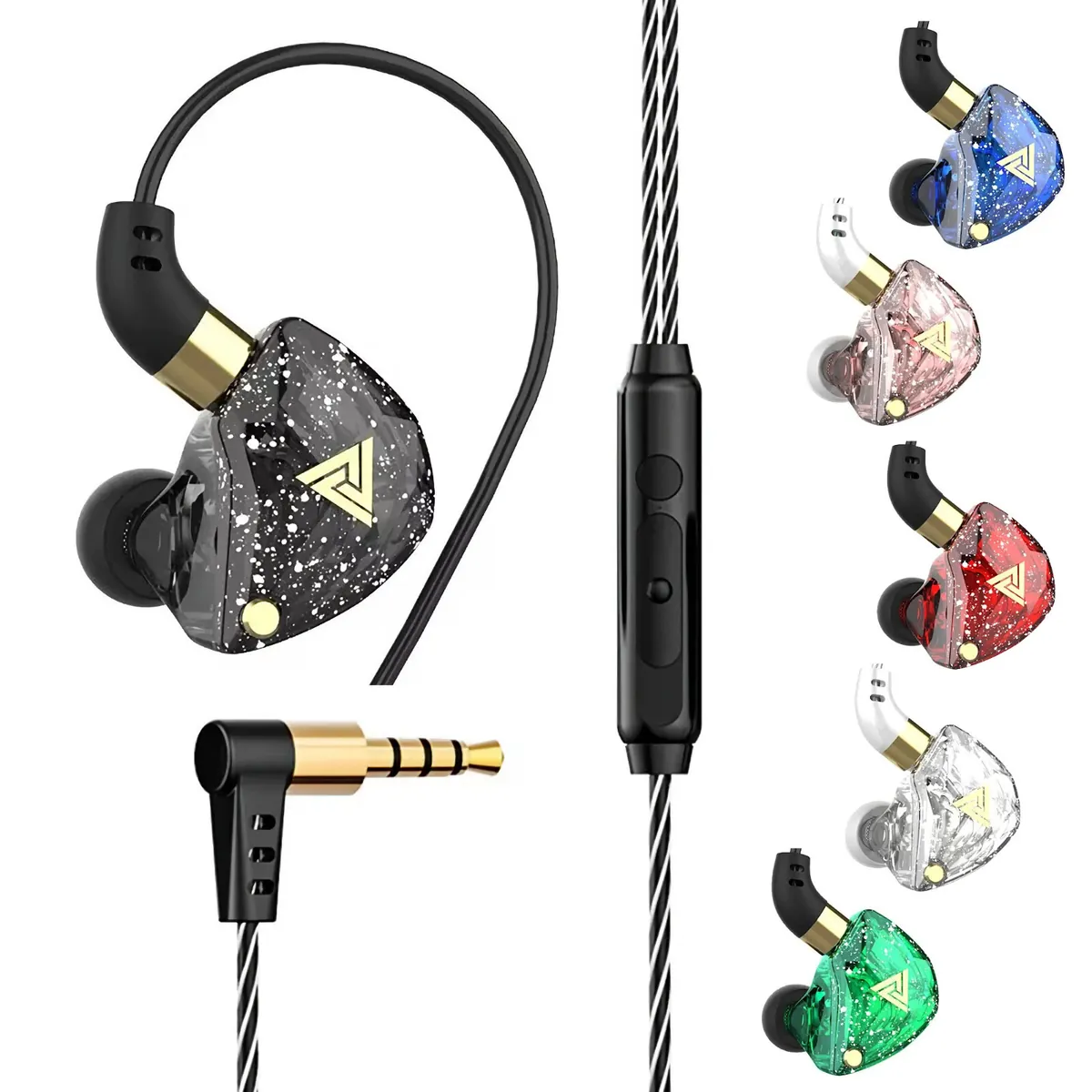 Premium Headset Kopfhörer QKZ SK8 HiFi In-Ear-Headset Ohrhörer + Hardcase