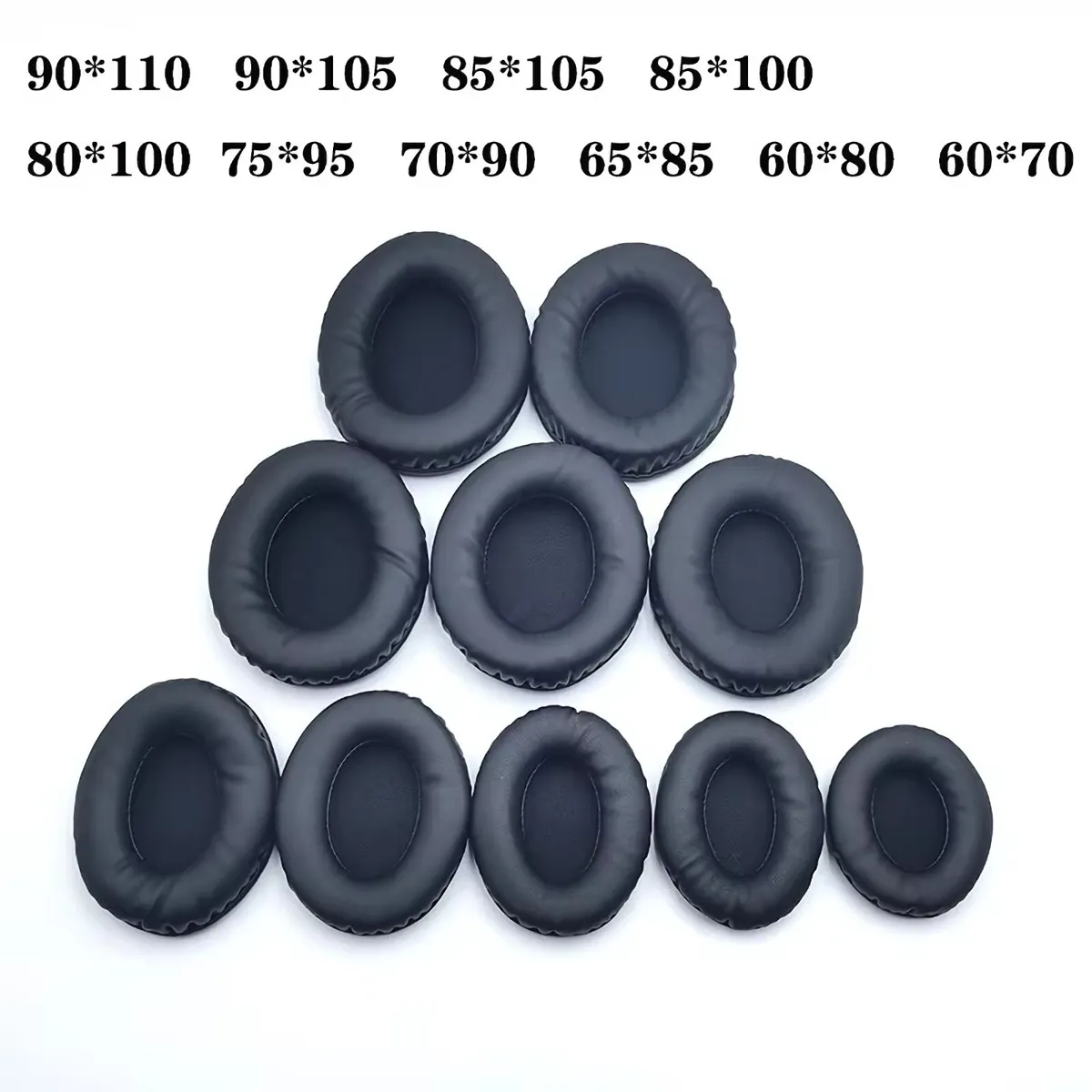 Ohrpolster Oval Kissen für Kopfhörer 60x70mm - 90x110mm
