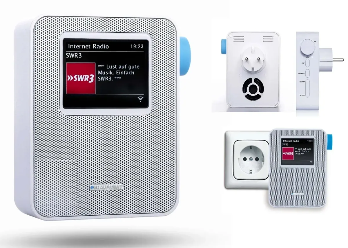 Steckdosen Internetradio mit Bluetooth | PIB 100 WH