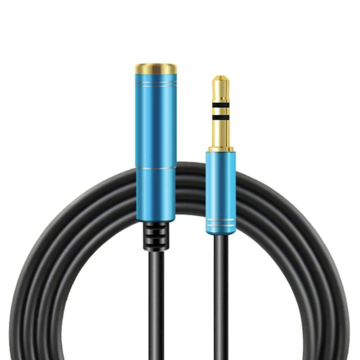 1m Audio Stereo Kopfhörer Verlängerungskabel 3,5mm Klinke Stecker > Buchse Blau