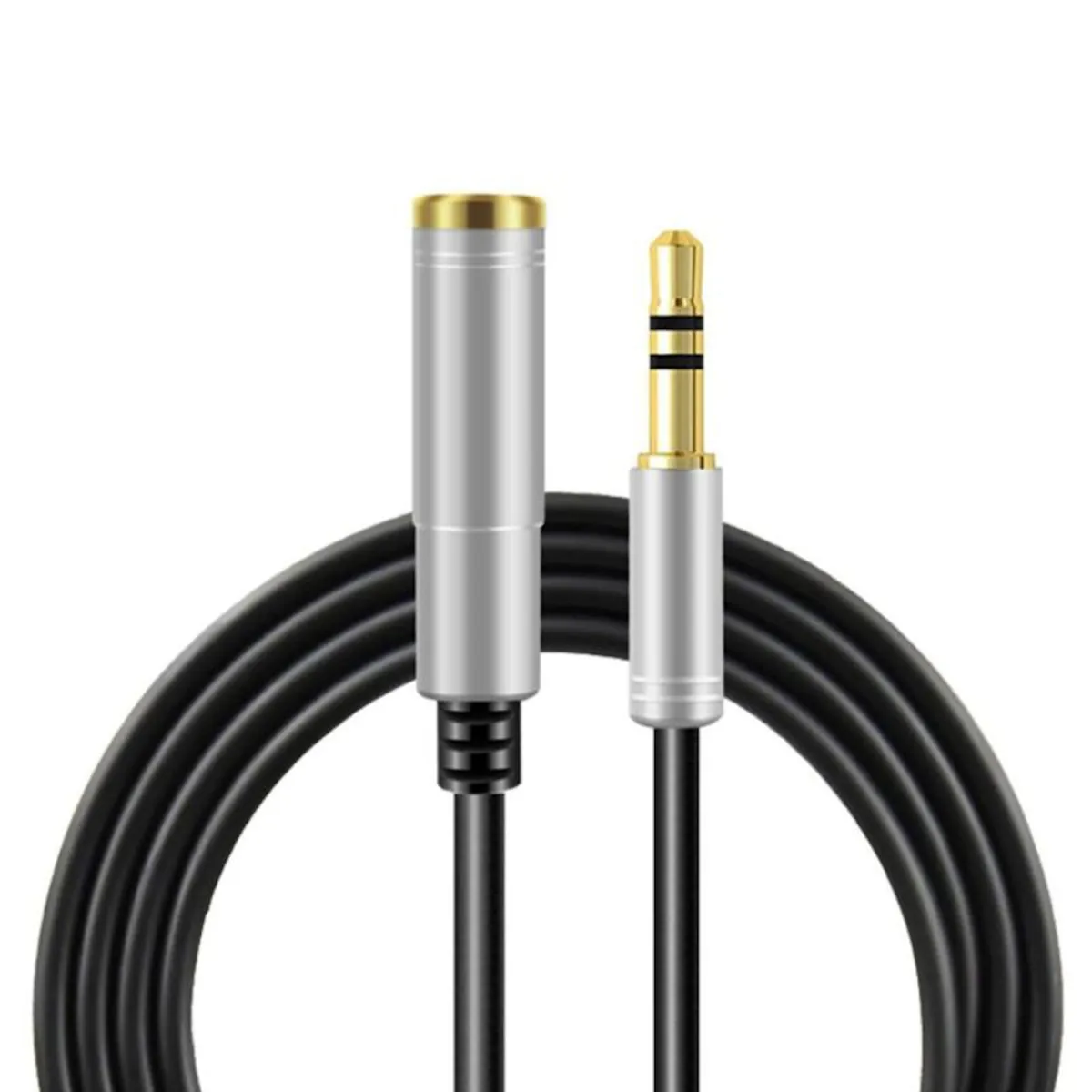 1,5m Audio Stereo Kopfhörer Verlängerungskabel 3,5mm Klinke Stecker > Buchse Sil