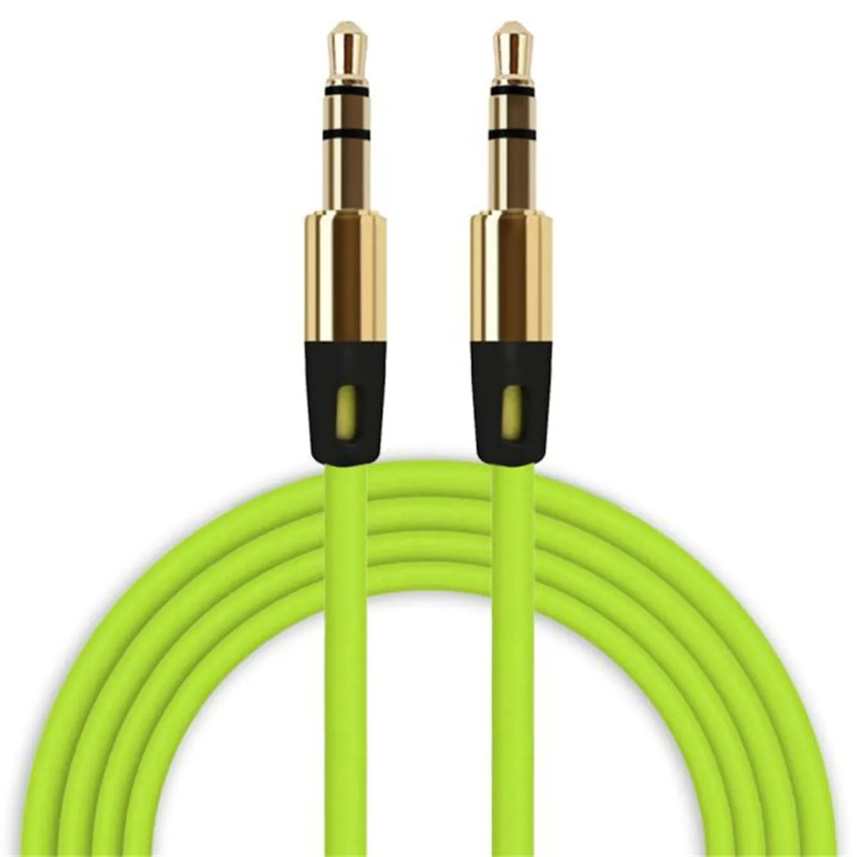 Audio Stereo Kopfhörer Anschlusskabel 1m 3,5mm Klinke Stecker > Stecker Grün