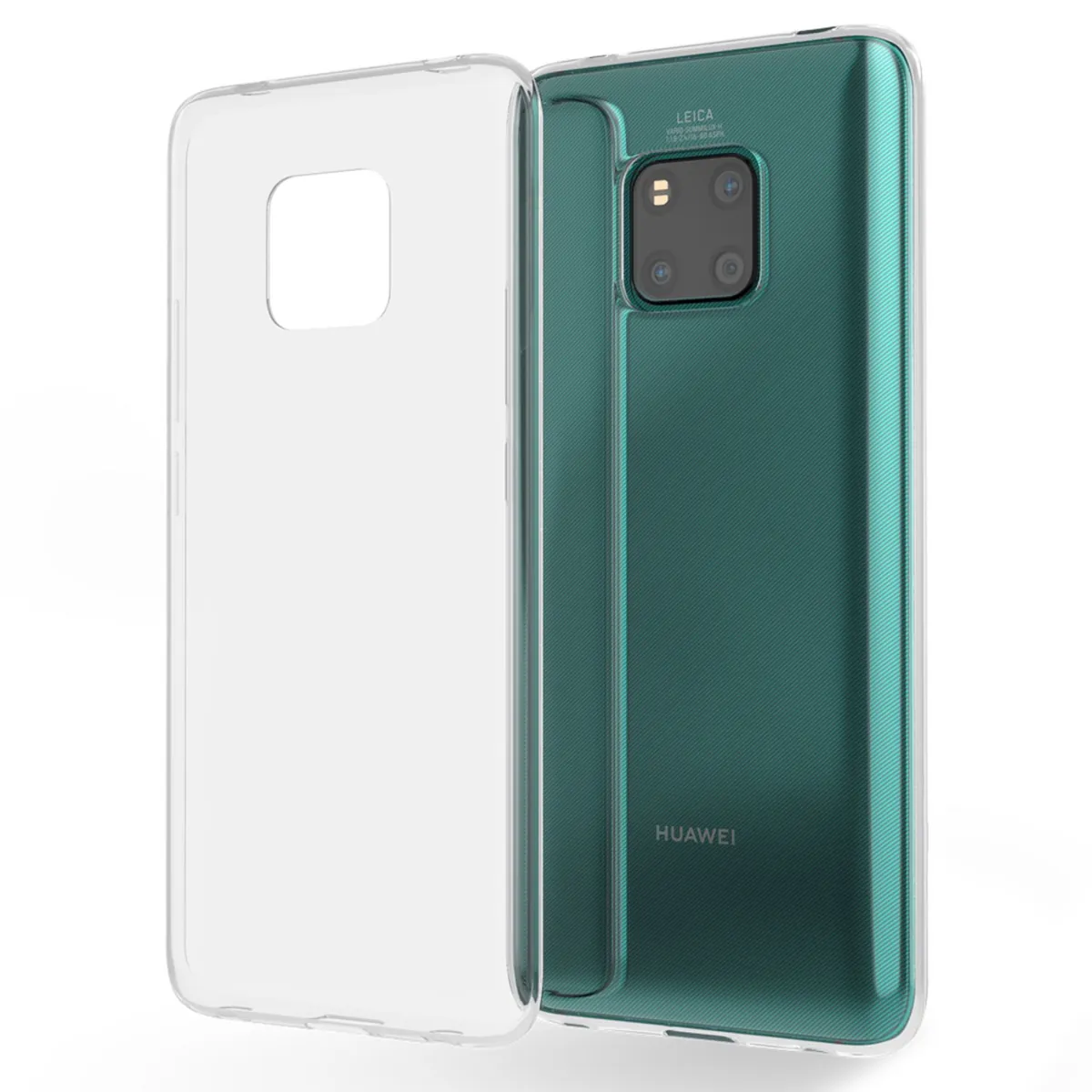 NALIA Transparente Silikonhülle für Huawei Mate 20 Pro – Anti-Gelb & Rutschfest – GLAZE (Handyhülle Kristallklar, Schlank & Stoßfest) – Marke aus Berlin