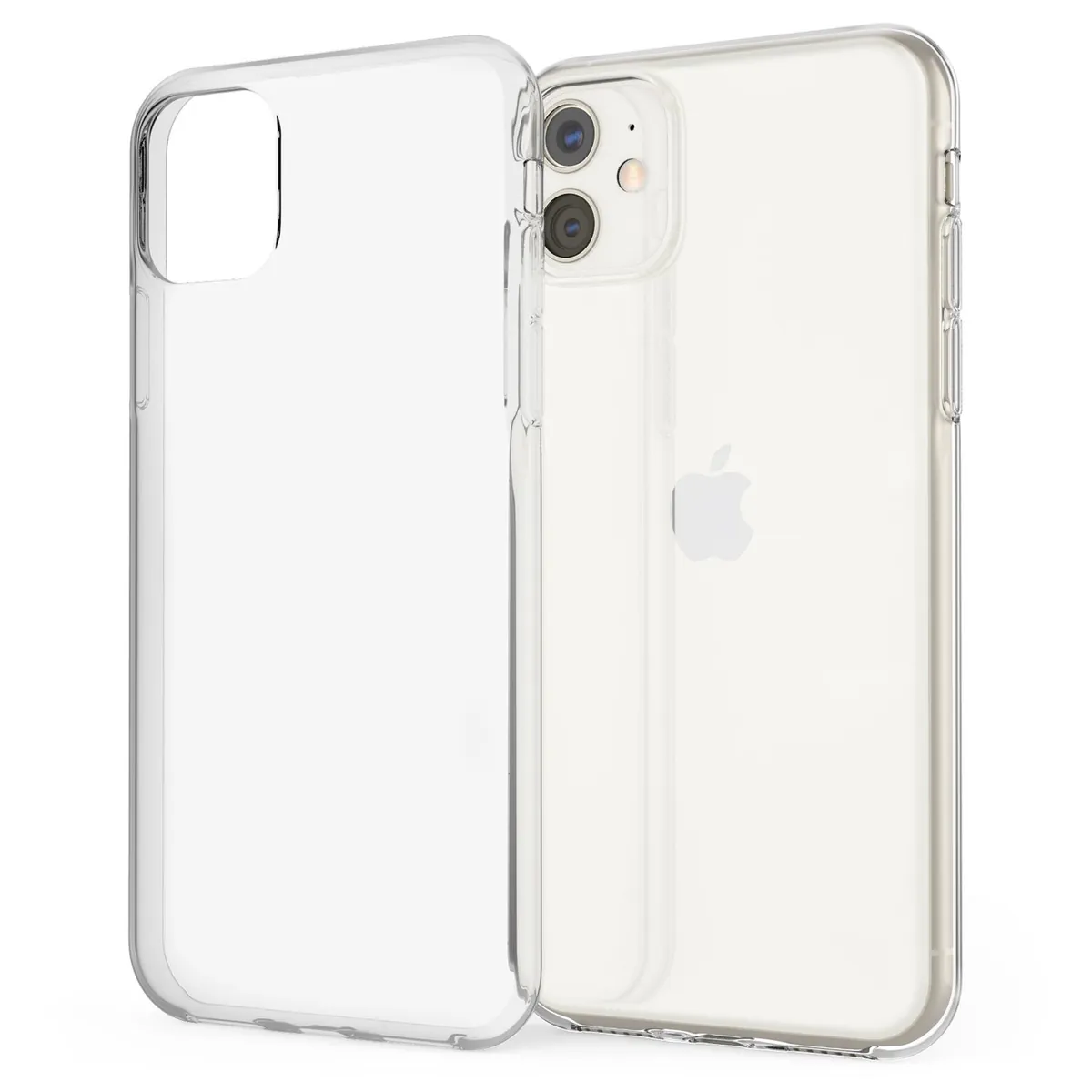NALIA Transparente Silikonhülle für iPhone 11 – Anti-Gelb & Rutschfest – GLAZE (Handyhülle Kristallklar, Schlank & Stoßfest) – Marke aus Berlin