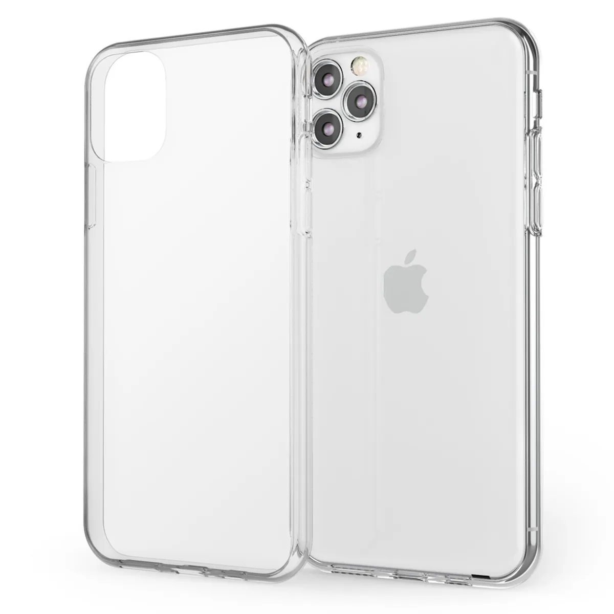 NALIA Transparente Silikonhülle für iPhone 11 Pro – Anti-Gelb & Rutschfest – GLAZE (Handyhülle Kristallklar, Schlank & Stoßfest) – Marke aus Berlin