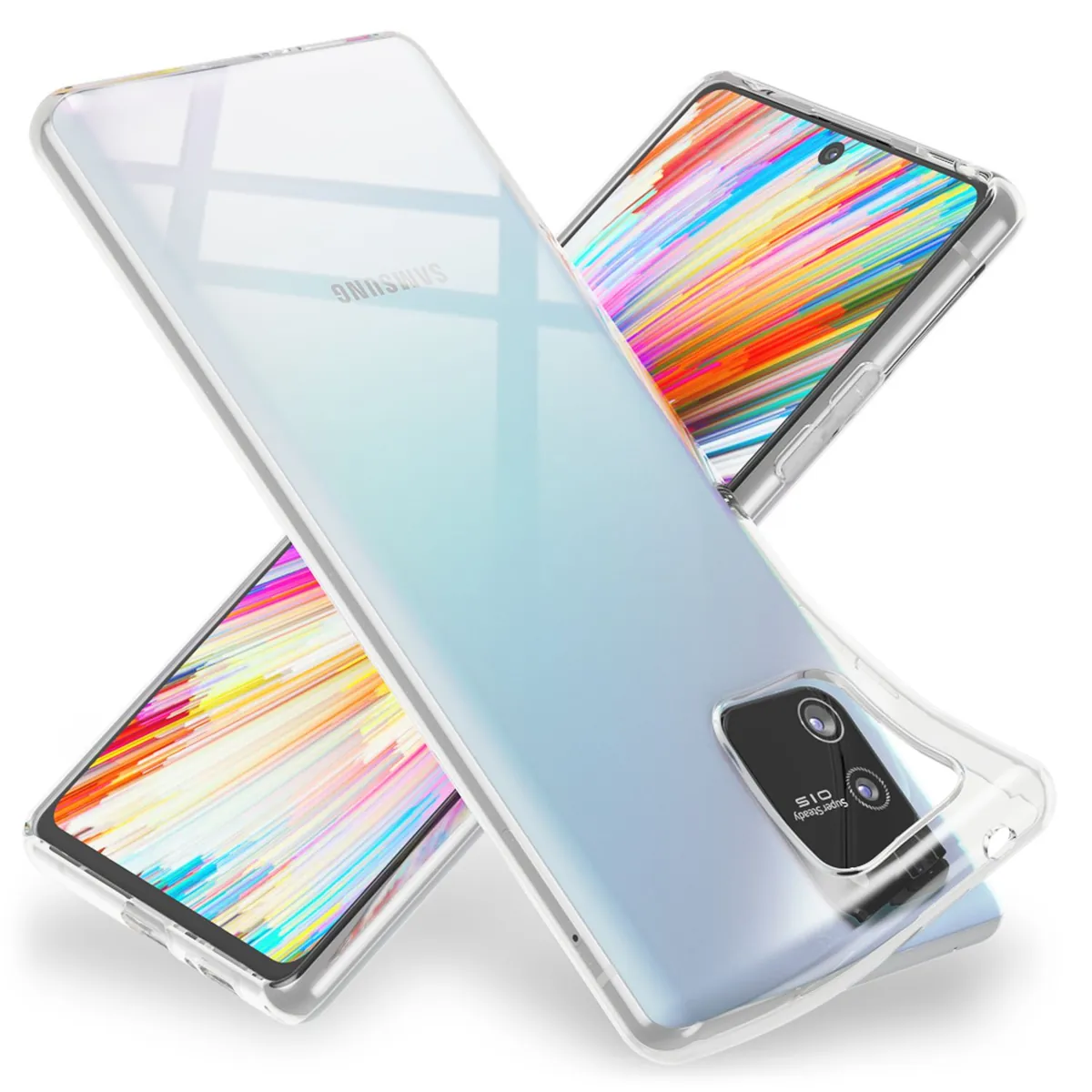 NALIA Transparente Silikonhülle für Samsung Galaxy S10 Lite – Anti-Gelb & Rutschfest – GLAZE (Handyhülle Kristallklar, Schlank & Stoßfest) – Marke aus Berlin