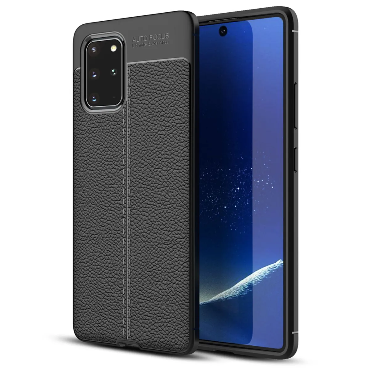 NALIA Leder-Optik Silikon Case für Samsung Galaxy S20 Plus – Griffig & Matt – BARRON Handyhülle (Anti-Fingerprint, Stoßfest & Robust) – Marke aus Berlin