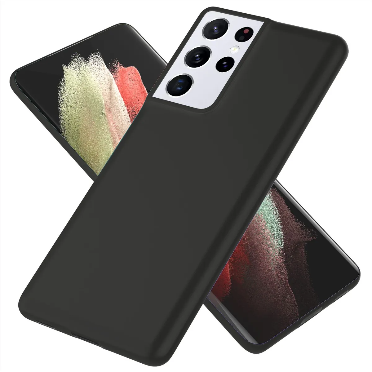 NALIA Ultra Slim Hardcase für Samsung Galaxy S21 Ultra – Matt & 0.3mm Dünn – PHANTOM (Dünnes Cover & Kamera-Vollschutz) – Marke aus Berlin