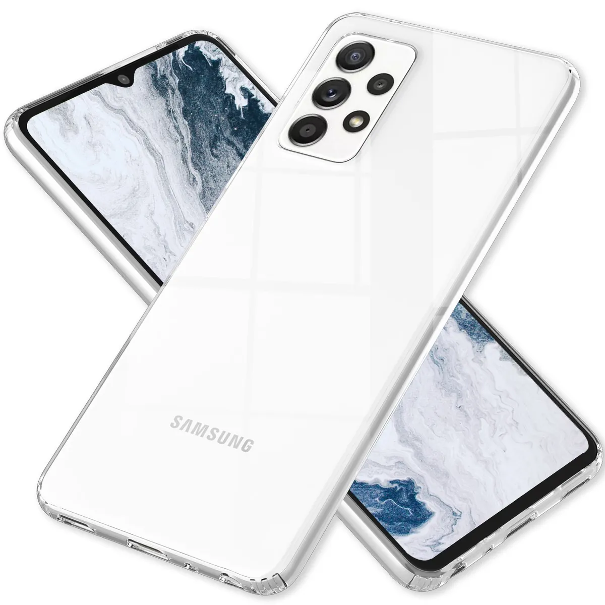 NALIA Transparente Hülle für Samsung Galaxy A13 4G – Harte Rückseite & Silikon Rand – IGNITE (Stoßfeste Handyhülle & Verstärkte Ecken) – Marke aus Berlin