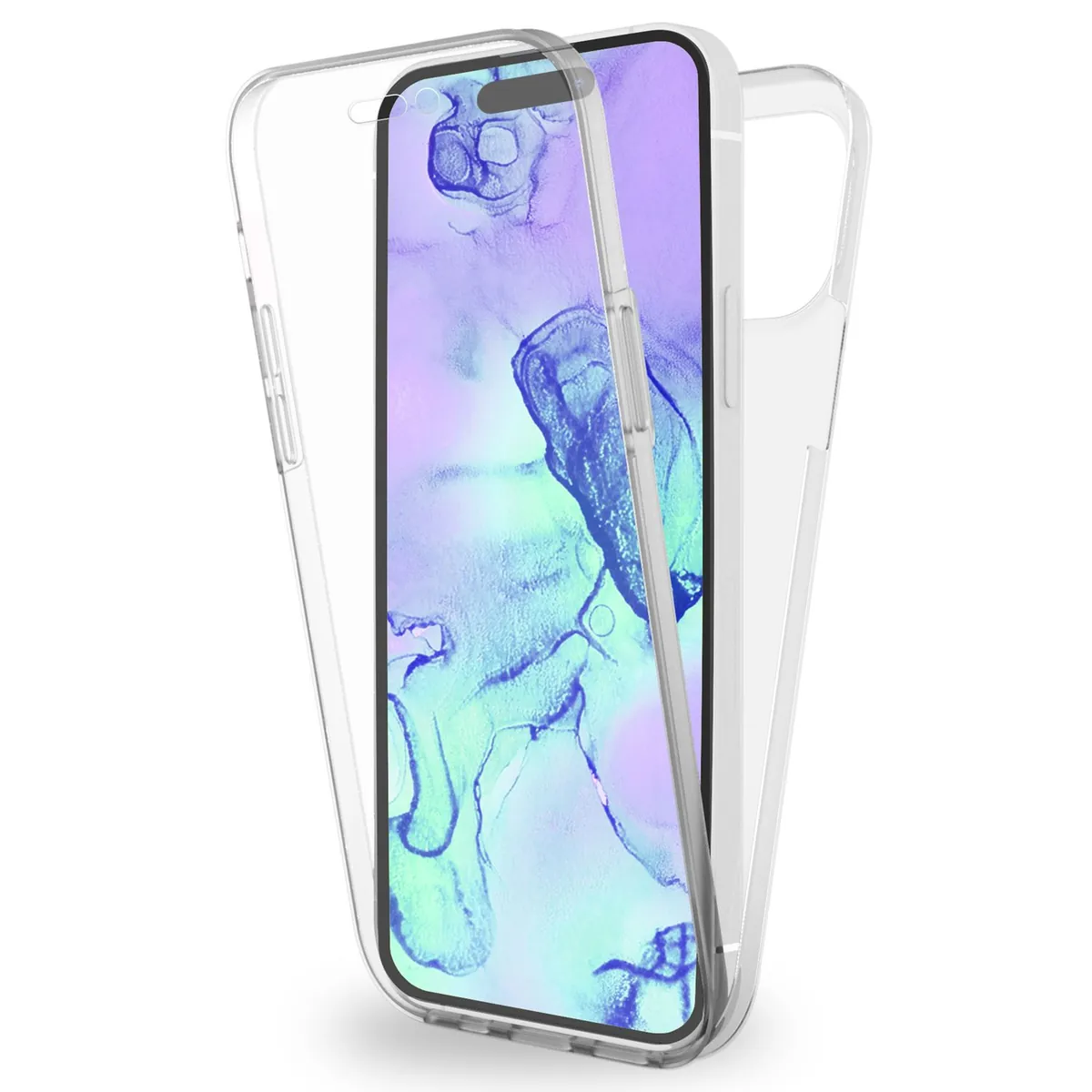 NALIA 360° Hülle für iPhone 15 Plus – Vorne & Hinten Schutz – 360GUARD (Full-Body Case) – Marke aus Berlin