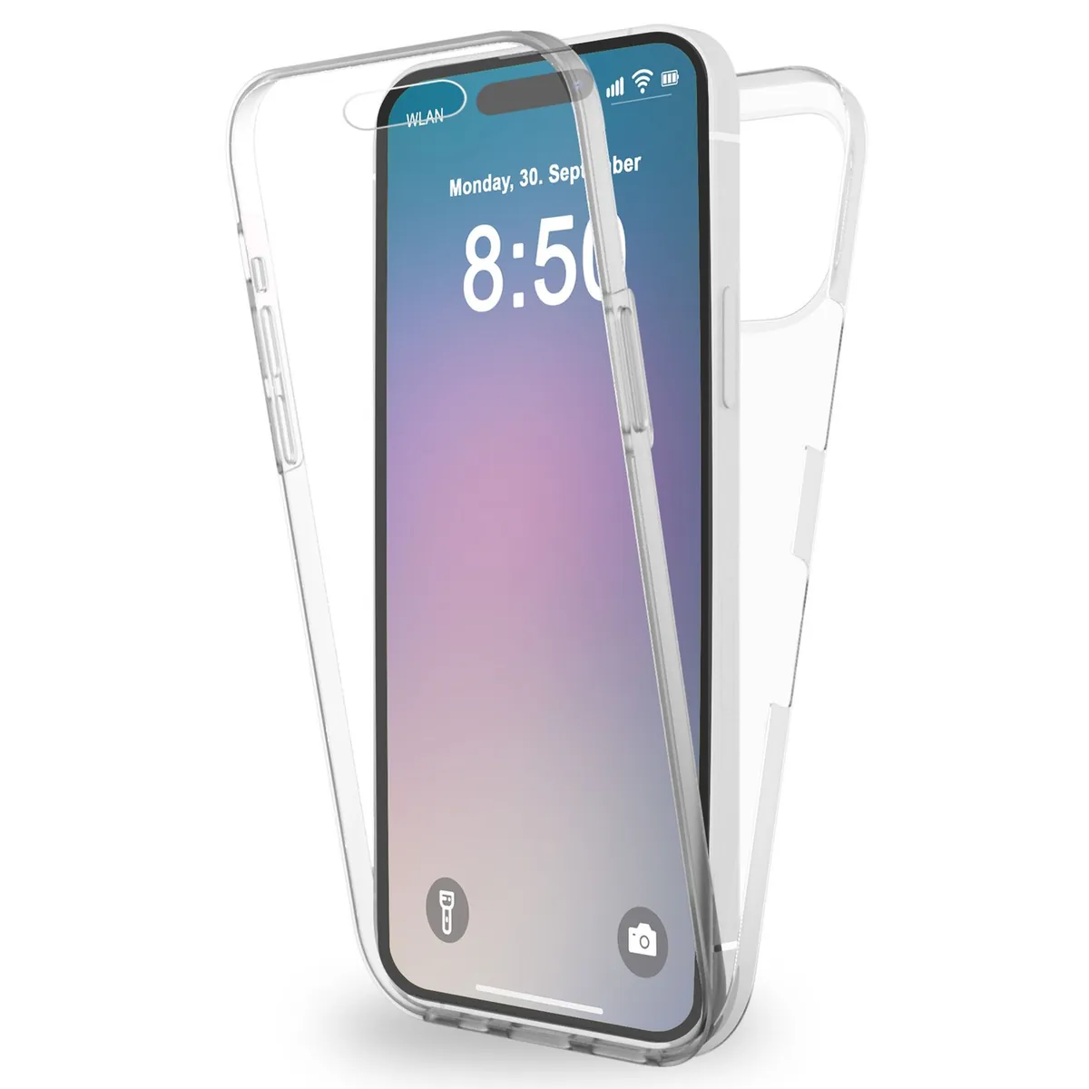 NALIA 360° Hülle für iPhone 16 Pro – Vorne & Hinten Schutz – 360GUARD (Full-Body Case) – Marke aus Berlin