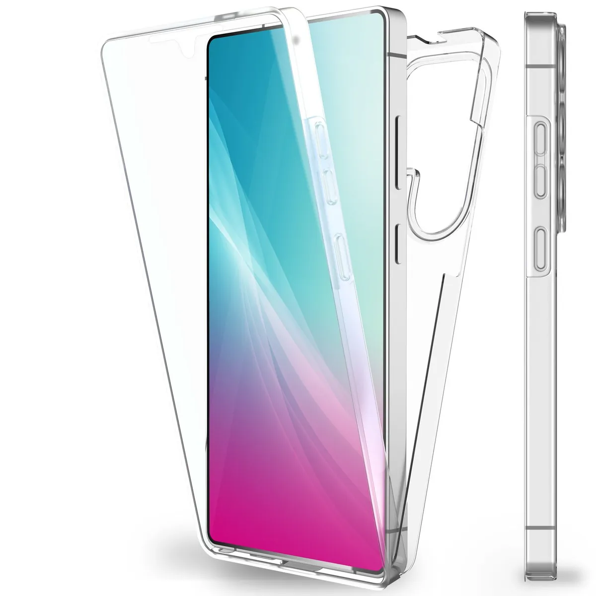 NALIA 360° Hülle für Samsung Galaxy S25 Ultra – Vorne & Hinten Schutz – 360GUARD (Full-Body Case) – Marke aus Berlin