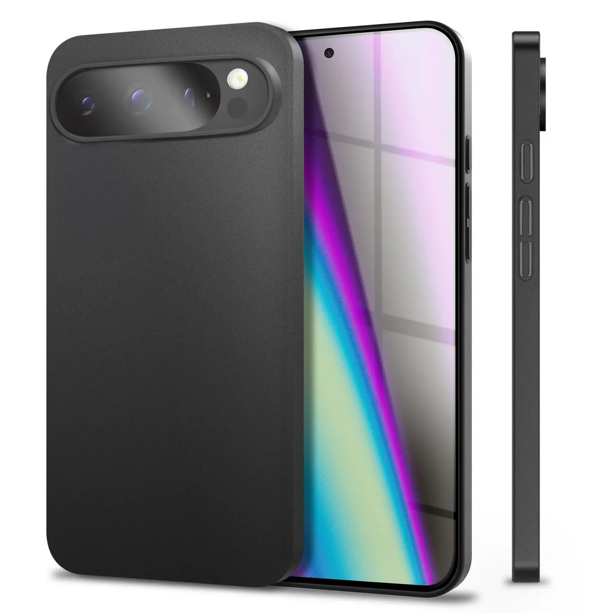 NALIA Ultra Slim Hardcase für Google Pixel 9 Pro – Matt & 0.3mm Dünn – PHANTOM (Dünnes Cover & Kamera-Vollschutz) – Marke aus Berlin