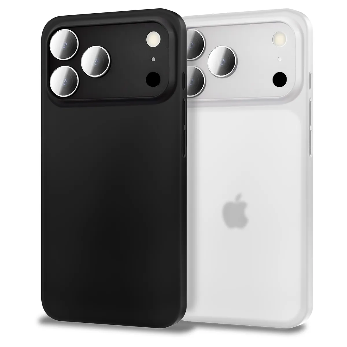NALIA Ultra Slim Hardcase für iPhone 17 Pro Max – Matt & 0.3mm Dünn – PHANTOM (Dünnes Cover & Kamera-Vollschutz) – Marke aus Berlin