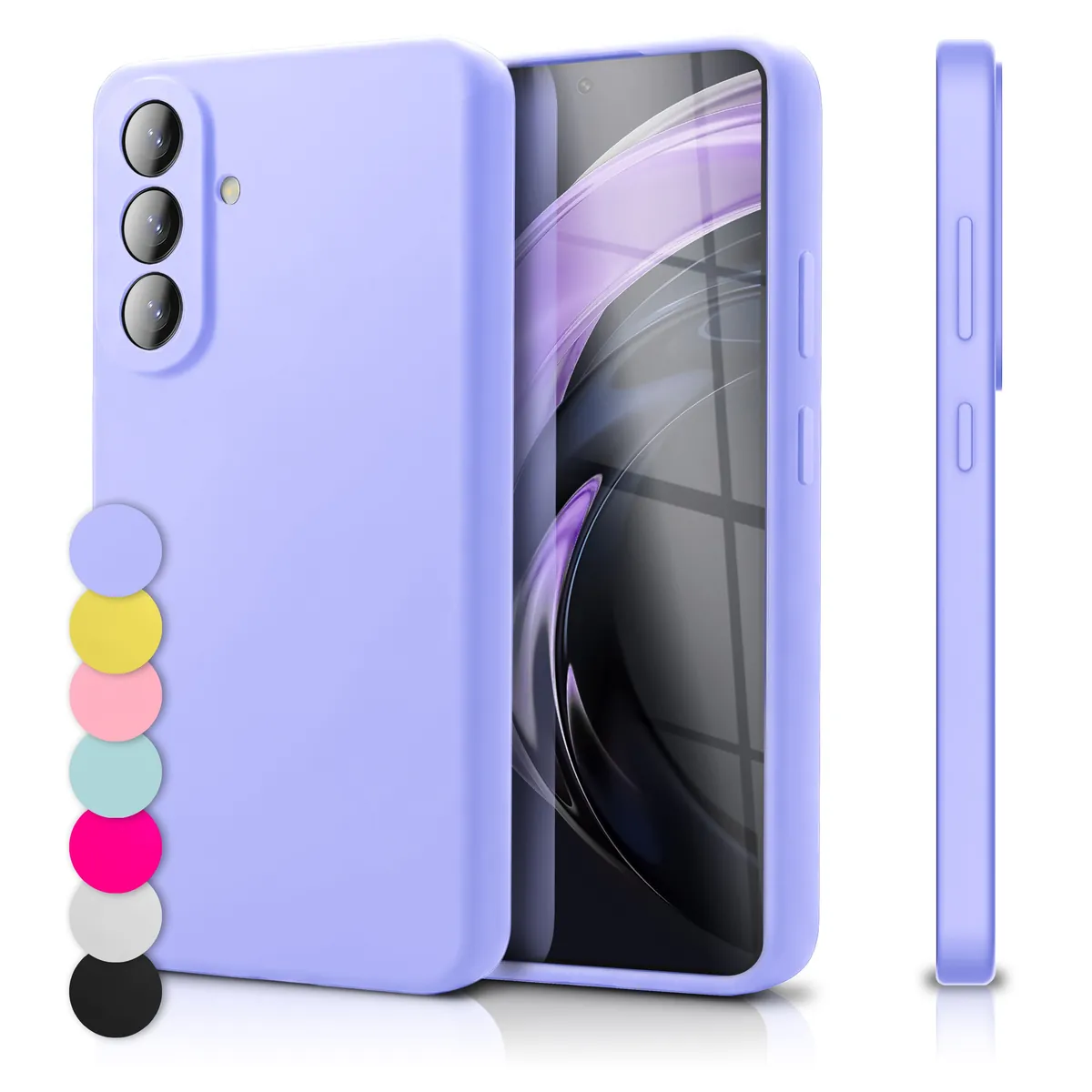 NALIA Silikonhülle für Samsung Galaxy A57 – Kameraschutz & Innenfutter – PHOENIX (Soft-Touch Case) – Marke aus Berlin
