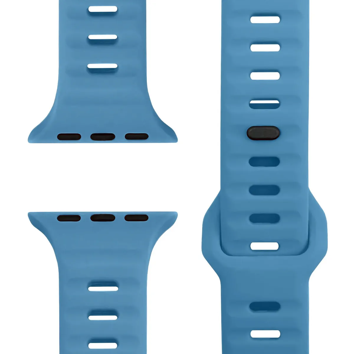 NALIA Motion Silikon Armband kompatibel mit Apple Watch Armband iWatch Series Ultra/SE 10 9 8 7 6 5 4 3 2 1, 42/44/45/46/49mm, Ersatzarmband Sportarmband Steck-Pin Verschluss