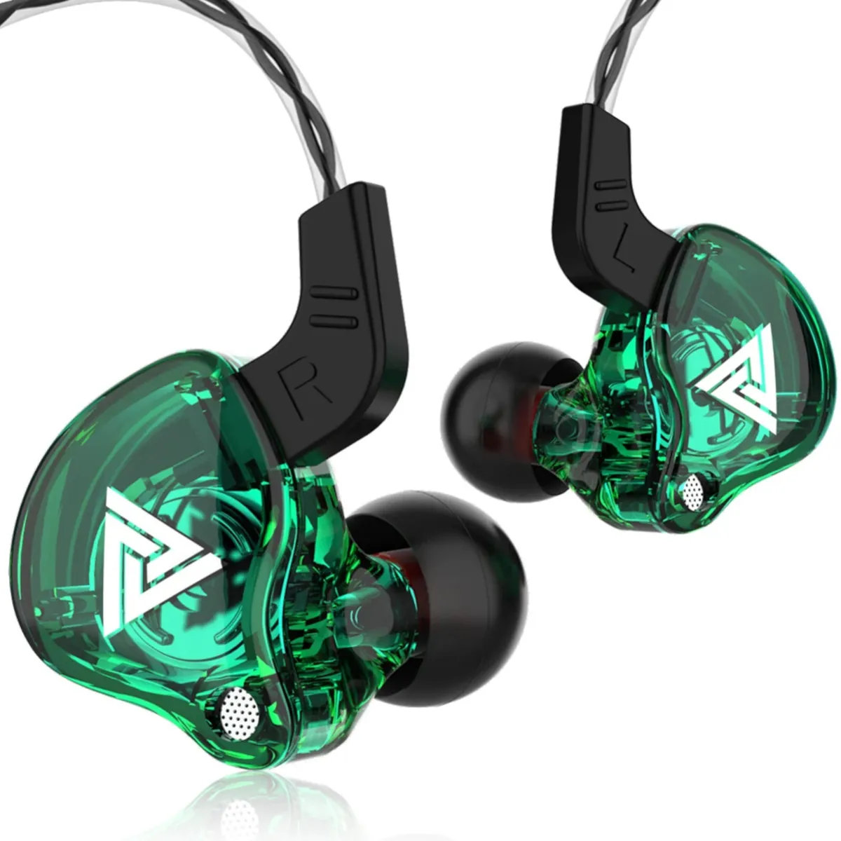 QKZ AK6 Hi-Res In-Ear-Kopfhörer Ohrhörer 105dB mit HD Mikrofon Bass Boost Grün