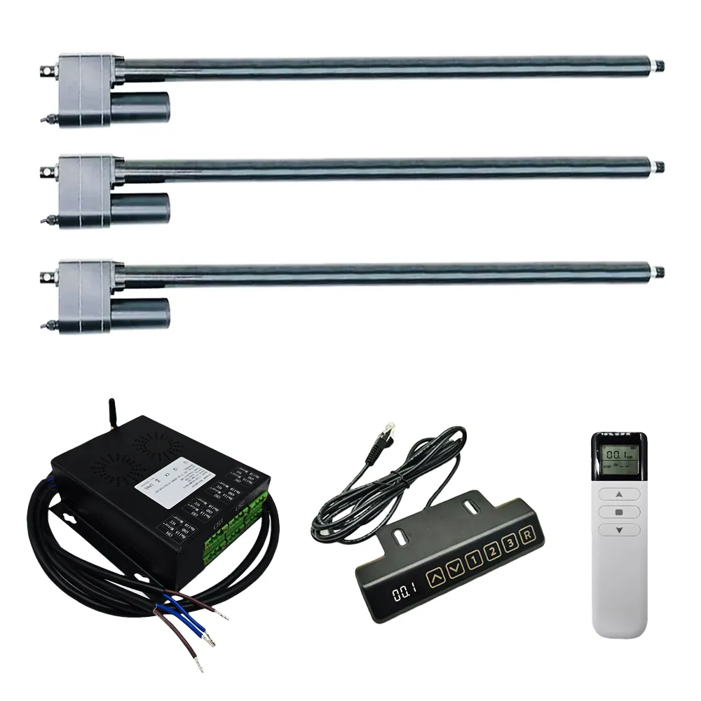 Drei 1500MM 3000N Schwerlast Industrie Elektrischer Linearantriebe Synchronsteuerungskit (Modell 0043062-3)