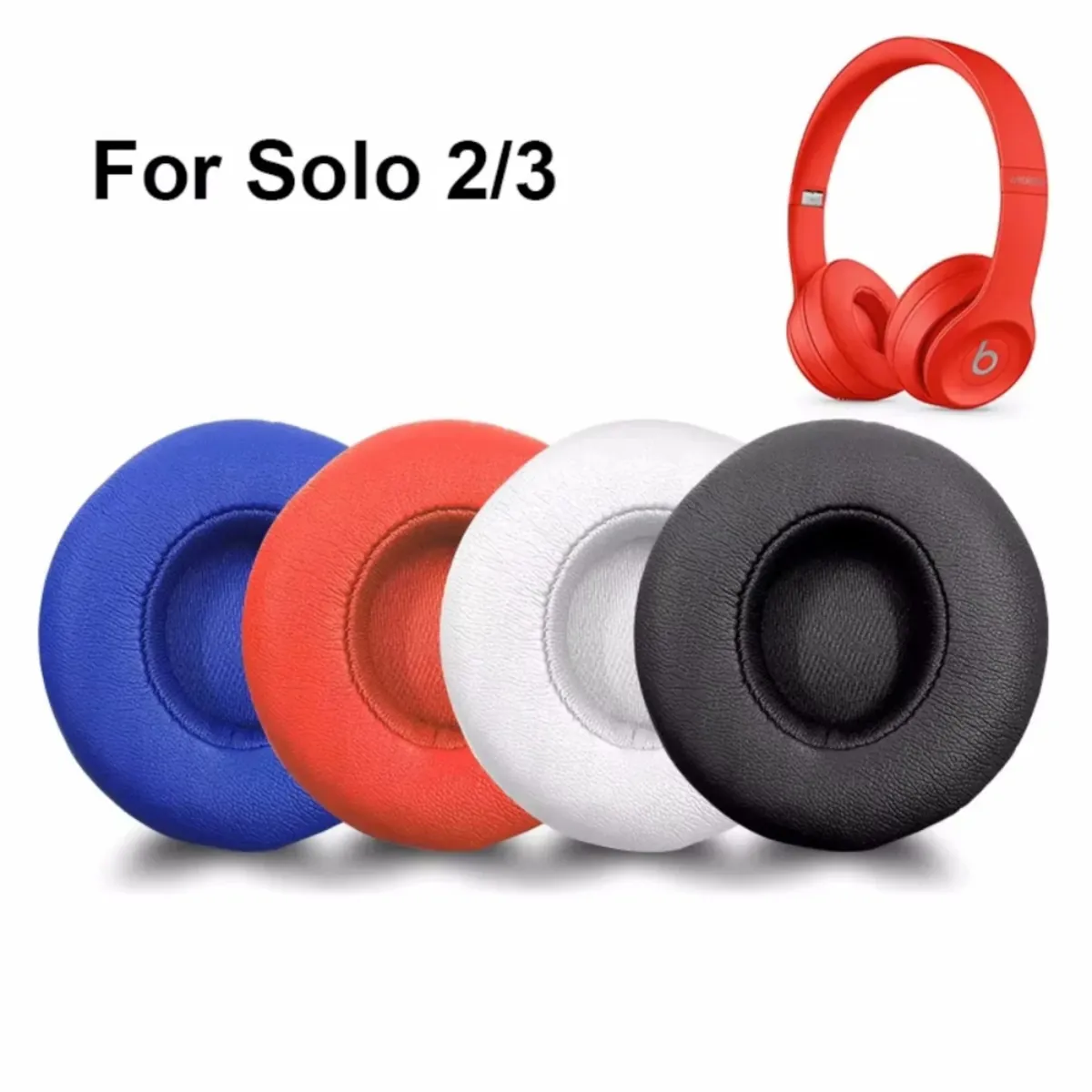 Ohrpolster für Beats by Dr. Dre Solo 2 und Solo 3 Wireless Kunstleder