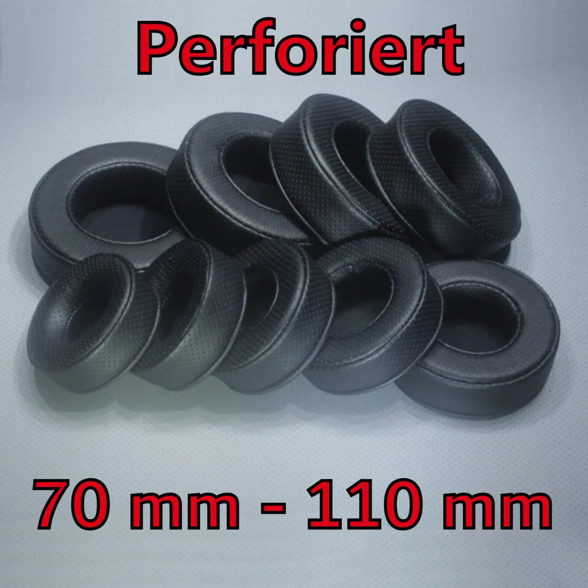 Ohrpolster extra dick für Kopfhörer 70mm - 110mm perforiert