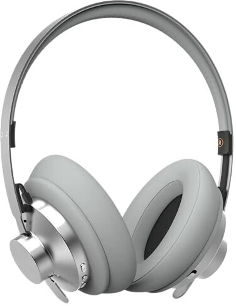 ECHO Kopfhörer Headset Bluetooth kabellos aktive Geräuschunterdrückung ANC Grau
