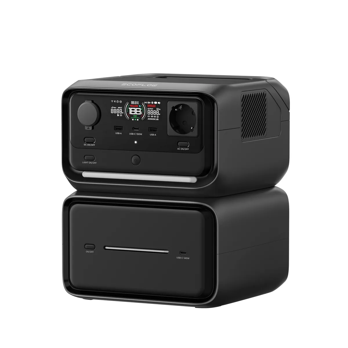 EcoFlow River 3 Max Plus Powerstation 286 Wh + Zusatzbatterie 572 Wh